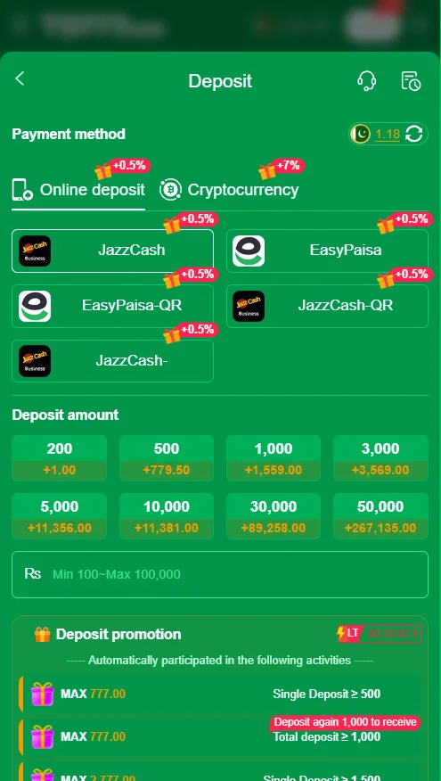 td777 game deposit